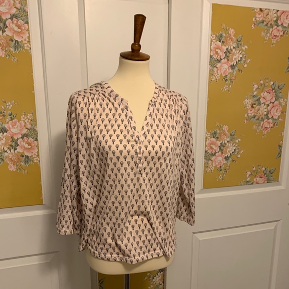 H&M Pink Parachute (Hot Air Balloon?) Print Blouse - Picture 2 of 6